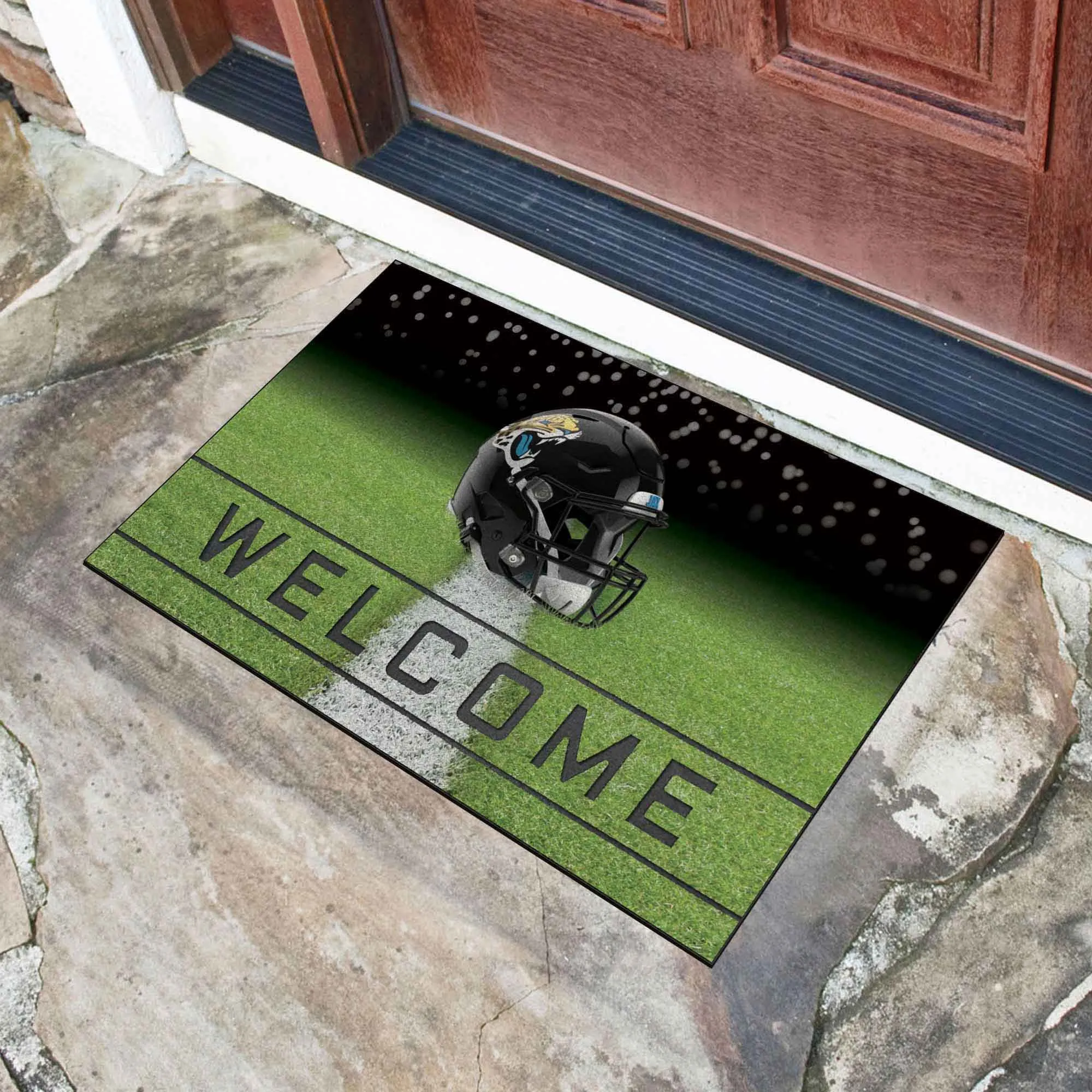 Fanmats Jacksonville Jaguars Rubber Door Mat - 18" x 30"